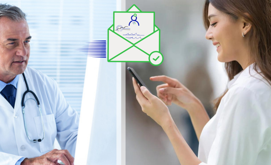 Gestione della carta clinica paziente. Inoltre è possibile: inviare prescrizioni, ricette e referti nell'account del paziente.